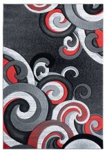 United Weavers Bristol 2050 113 red 7'10" Round Imgs Contemporary Area Rugs